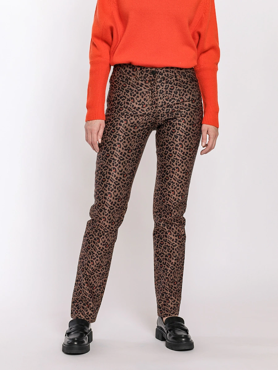 Укороченные брюки Best4me с леопардовым принтом